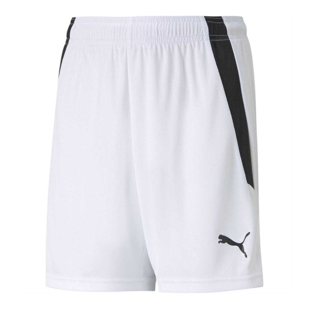 Puma Childrens/Kids Team Liga Football Shorts / White/Black